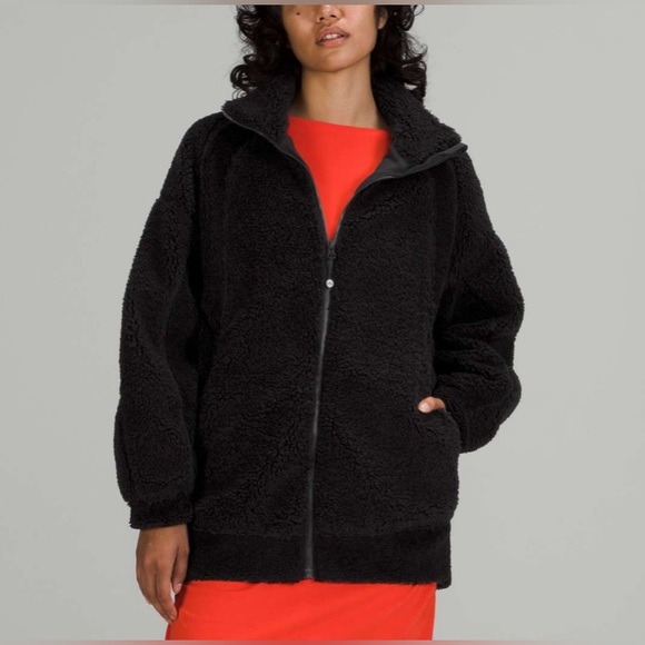 Lululemon Long Textured Fleece Jacket